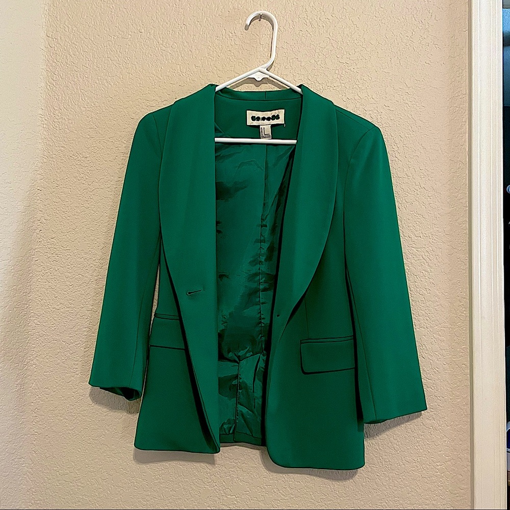 Forever 21, green blazer, size S